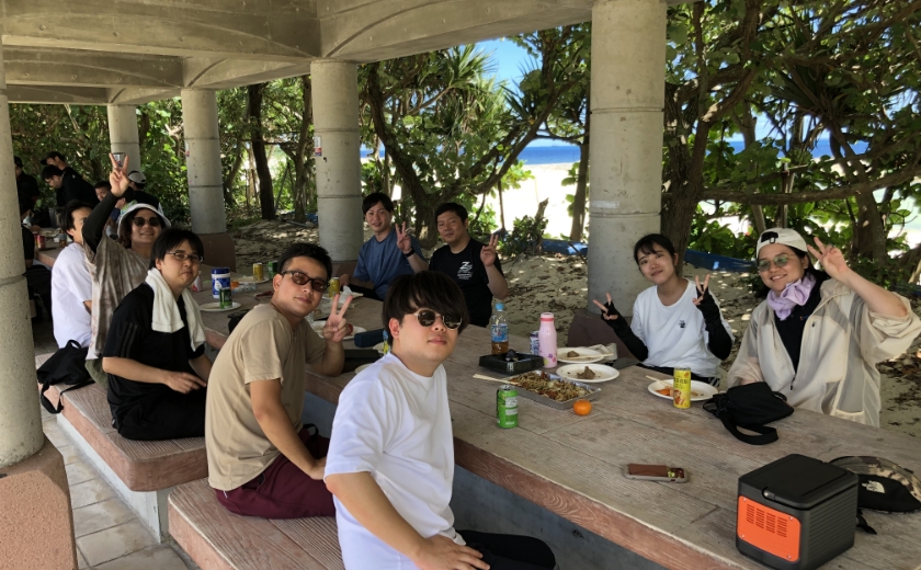 BBQの様子