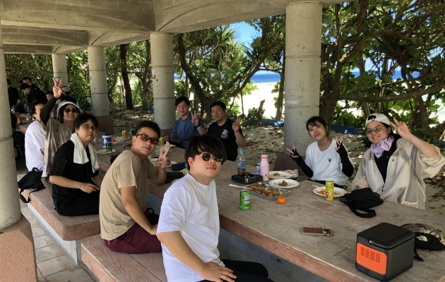 BBQの様子